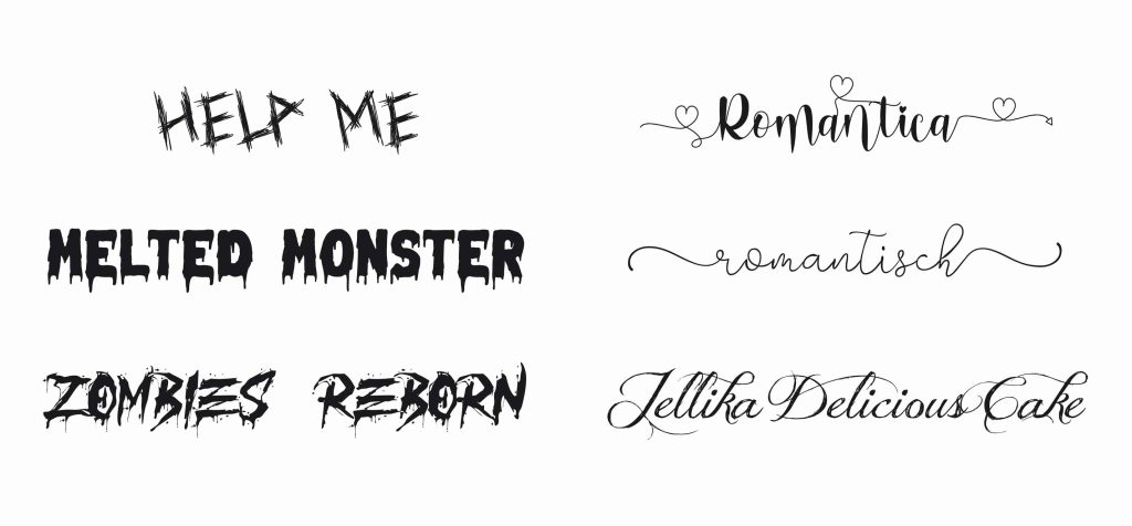 emozioni font