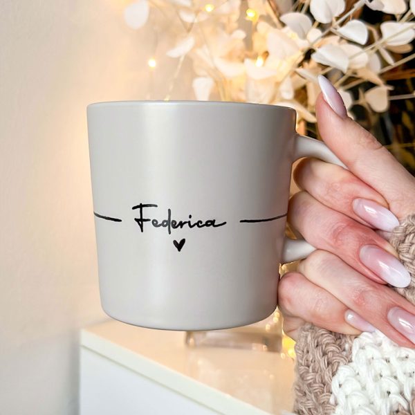 Tazza Personalizzata Con Iniziale E Nome: Regalo Unico In Ceramica 330 Ml, Lavabile In Microonde - 3