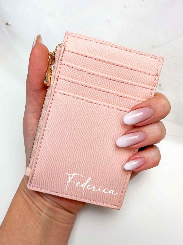 Porta Carte Personalizzato Rosa