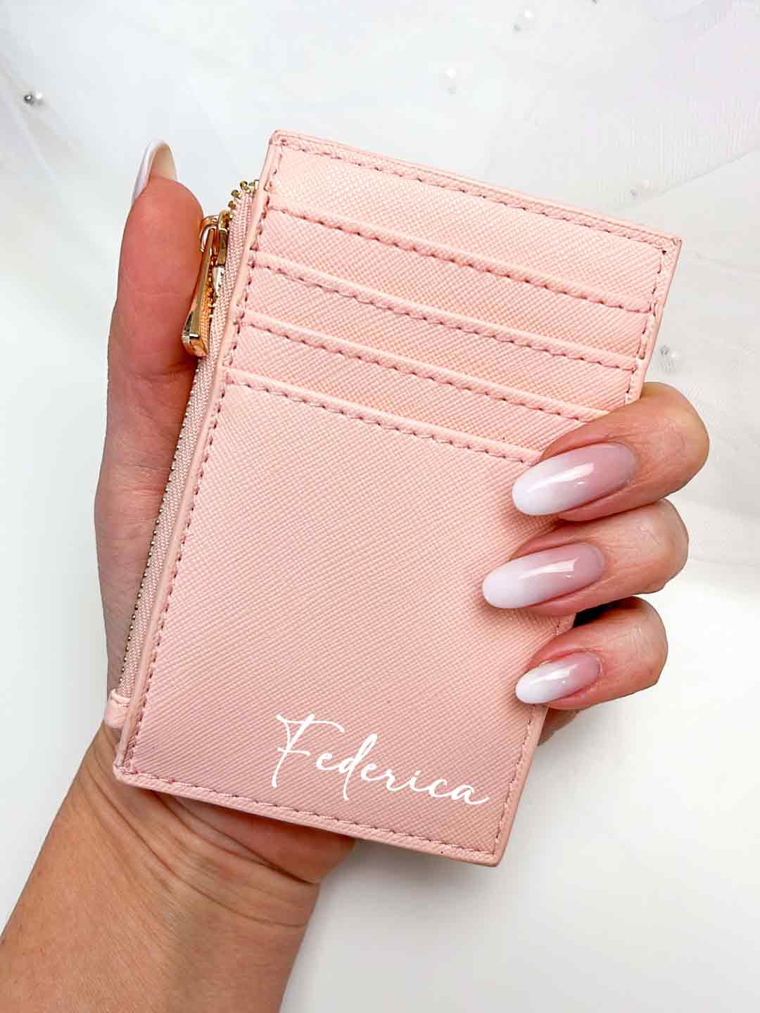Porta Carte Personalizzato Rosa